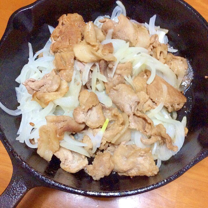 茹で玉ねぎ豚肉こまぎれ乗せ